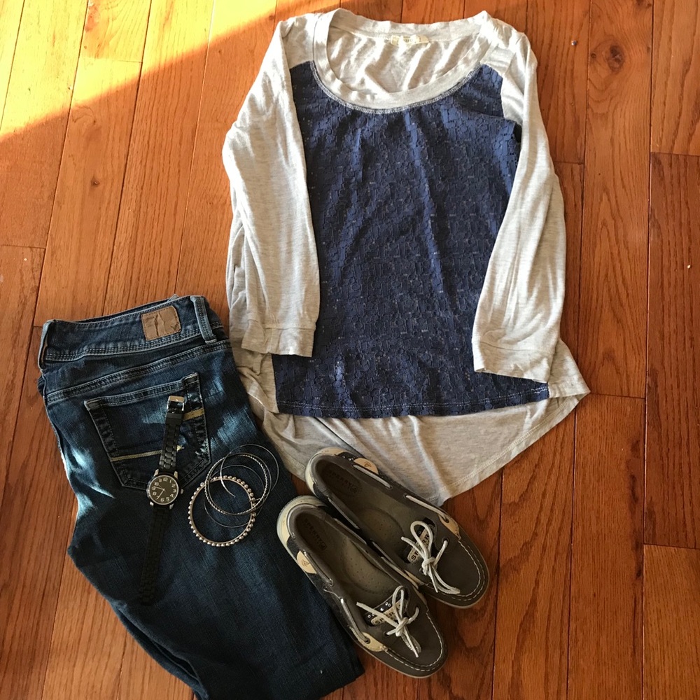 Ezra shirt with lace detail